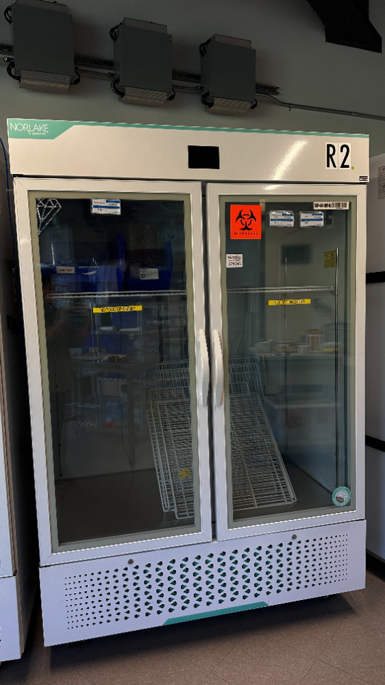 Image of Norlake Upright Double Door Glass Refrigerator